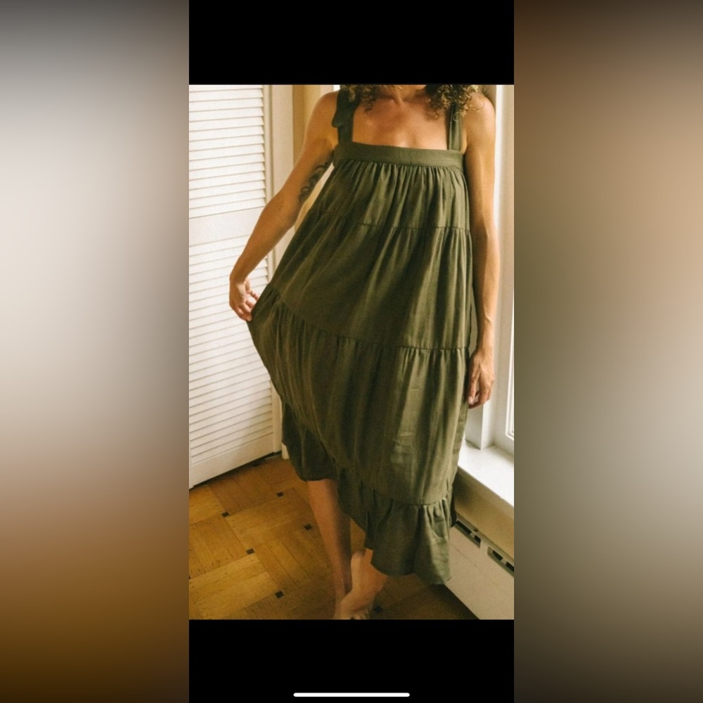 Jackson Rowe Breezy Seaweed Midi Dress - Picture 3 of 8